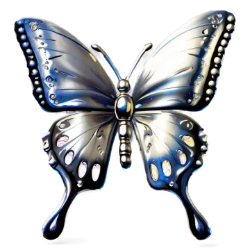 a blue and white butterfly
