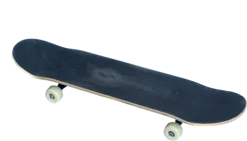 a black skateboard on a white background