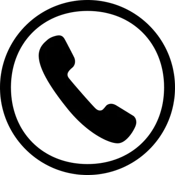 a black and white phone icon