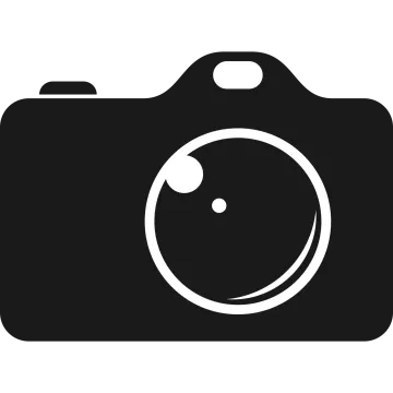 a black and white camera icon