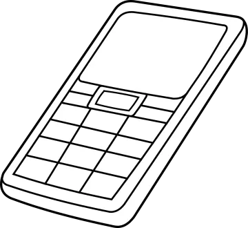 a black and white drawing of a cell
