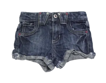 a pair of denim shorts