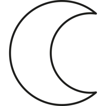 a black and white drawing of the moon