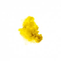 a yellow substance on a white background
