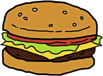 a hamburger is shown in this image