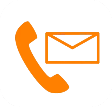 a phone with an email icon on it