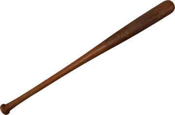 a baseball bat on a white background