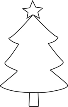 a christmas tree with a star