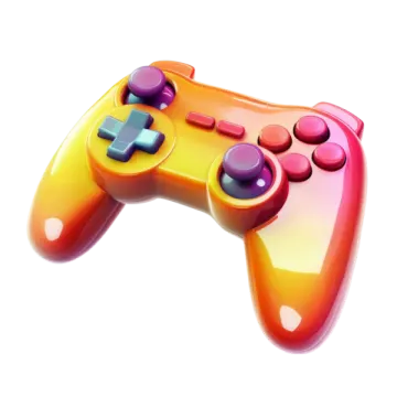 a game controller on a white background