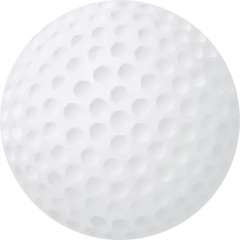 a golf ball on a white background