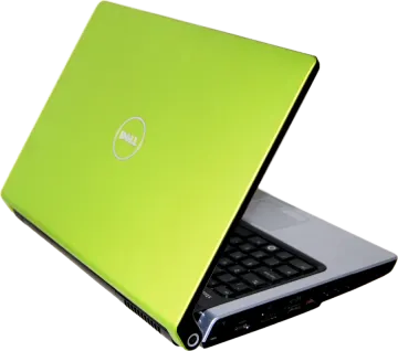a green laptop computer