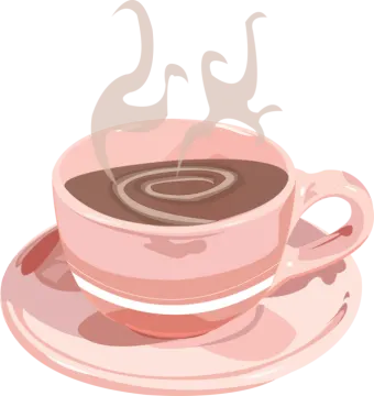 a cup of coffee on a saucer