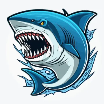 a shark with its mouth open