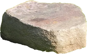 a rock on a white background