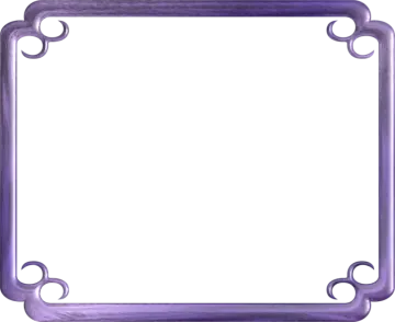 a purple frame on a white background