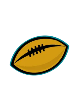 a football ball on a white background