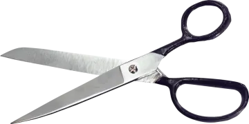a pair of scissors on a white background