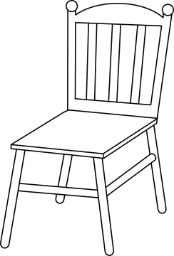 a chair coloring page