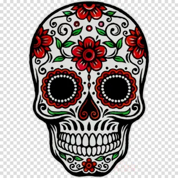 day of the dead skull clipart