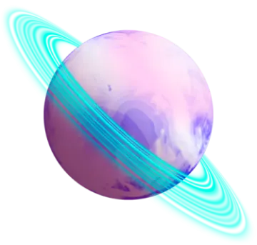 an image of the planet with a ring around it
