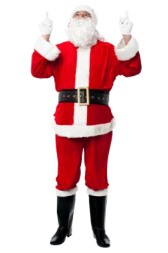 a man dressed in a santa claus costume