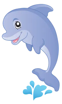a dolphin with a smile on its face
