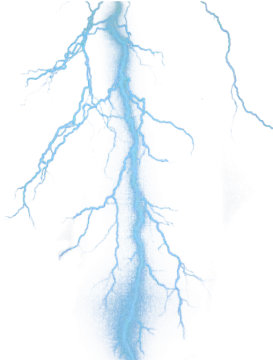 a drawing of a lightning on a white background