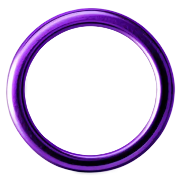 a purple ring on a white background