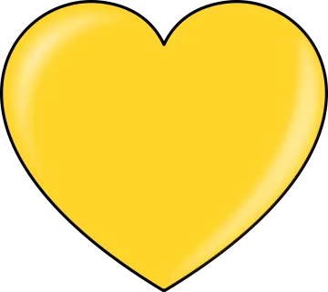 a yellow heart