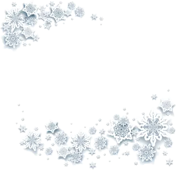 a white christmas background with snowflakes and stars