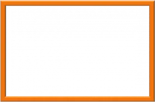 an orange frame with a white background