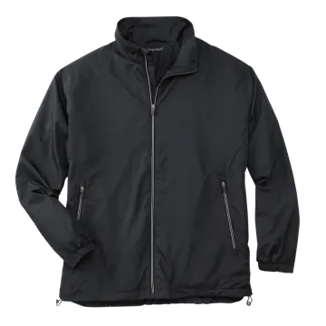 a black men's jacket with zippers and pockets