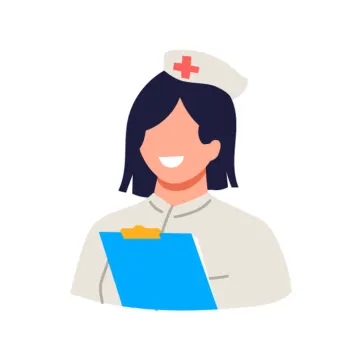 a nurse in uniform holding a clipboard
