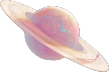 an illustration of the planet saturn