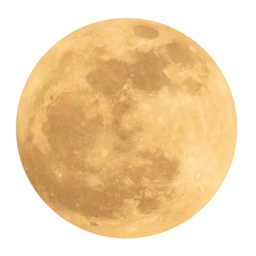 a full moon on a white background