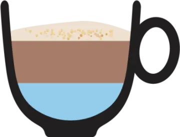 a cup filled with coffee