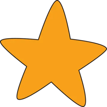 an orange star