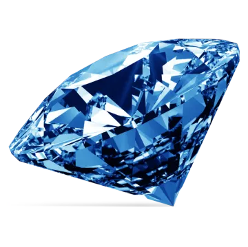 a blue diamond on white background