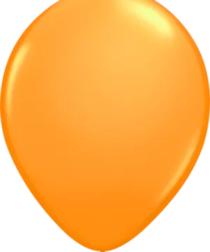 an orange balloon with a white background