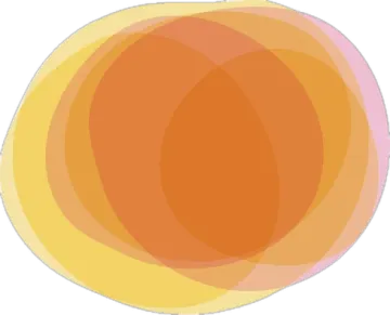 an orange and yellow circle