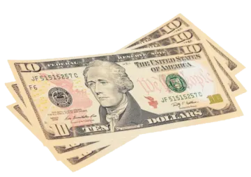 a stack of one hundred dollars