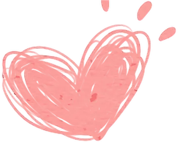 a drawing of a heart on a white background