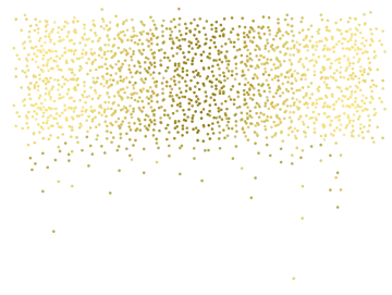a white background with gold dots