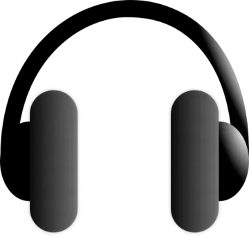 a pair of headphones on a white background