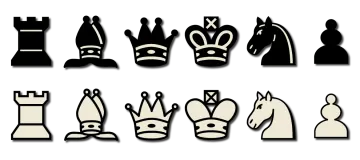 a set of chess pieces