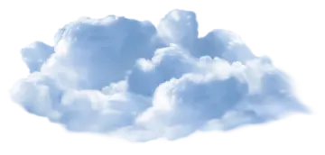 a bunch of clouds on a white background
