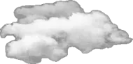 a cloud in the shape of a map
