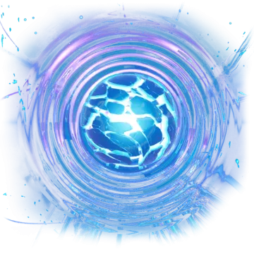 a blue and purple circular object