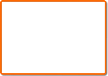 an orange square frame on a white background