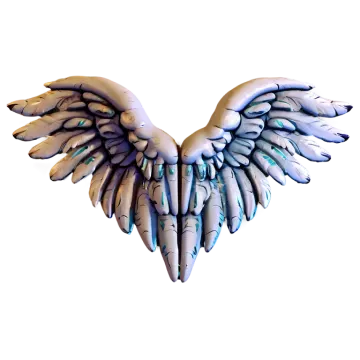 an image of a hand with wings on it